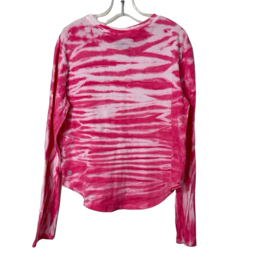 Z by Zella Girls Size 8/10 Long Sleeve Pink Tie Dye Shirt
